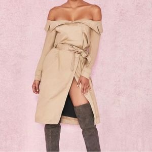 House of CB Magdalena Trench Coat Dress XS